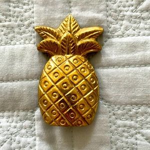 Last call! Vintage brass pineapple paperweight